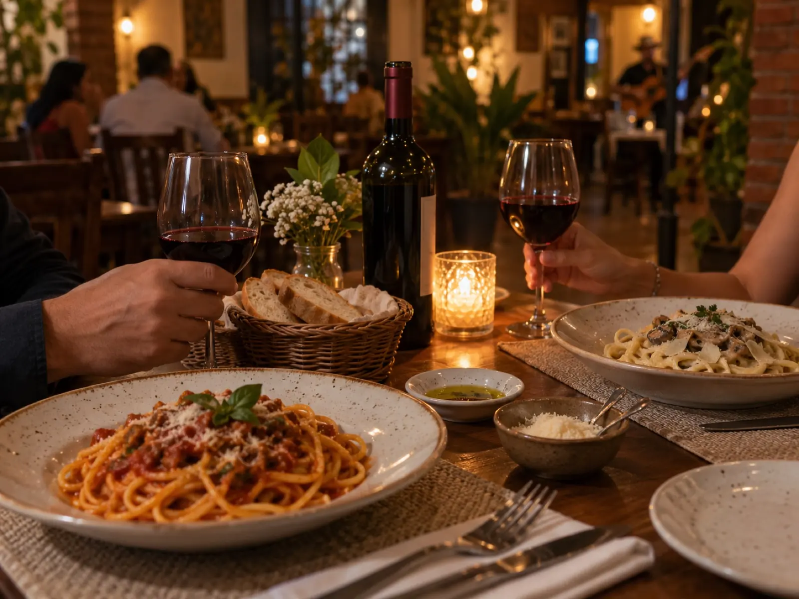 Noche Italia con vino para dos en San Fernando de Apure