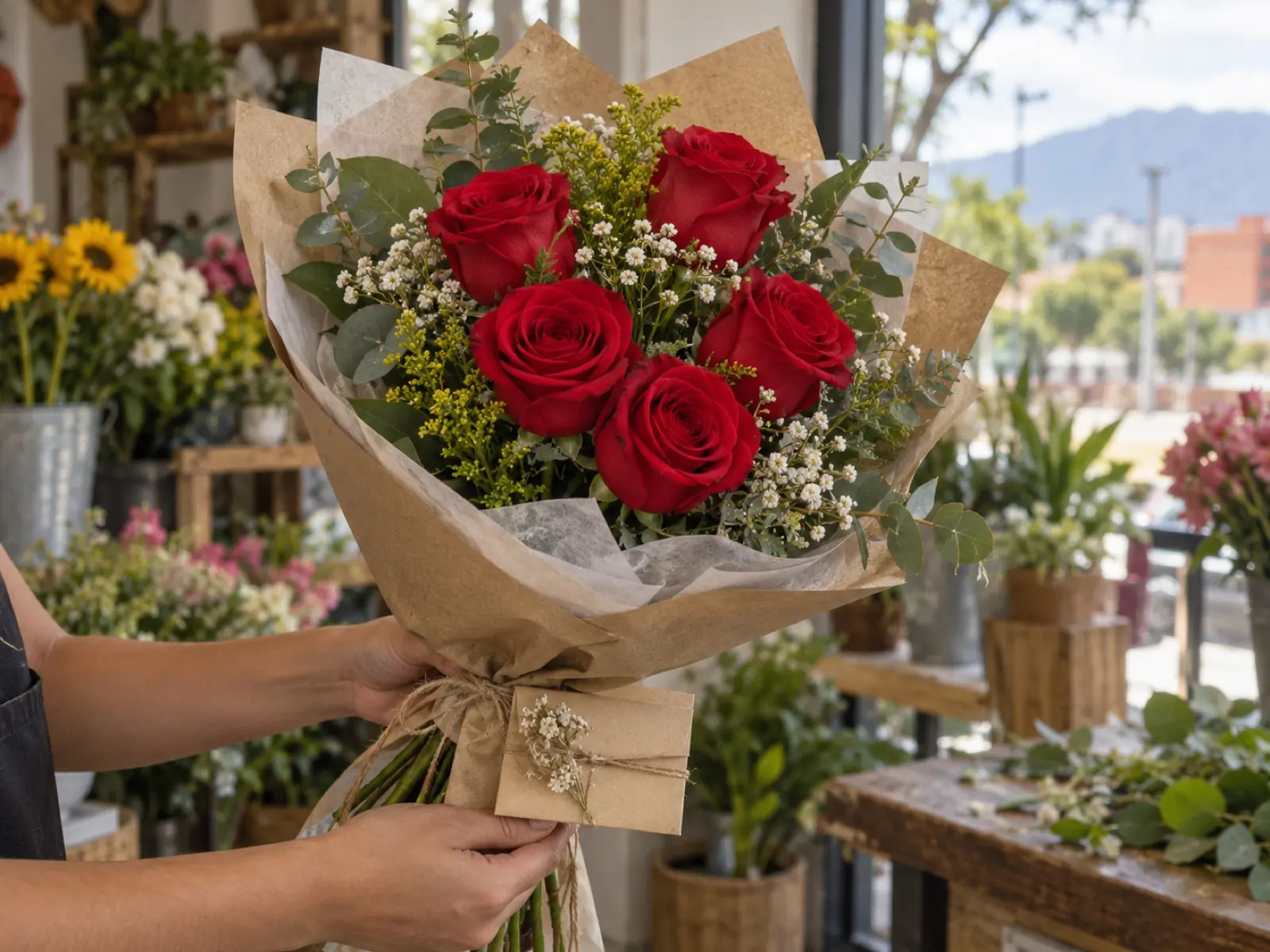 Ramo de 5 rosas y detalles para sorprender en Barquisimeto